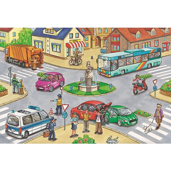 Puzzle Schmidt - Vehicles, 2x26 + 2x48 pieces, metal box