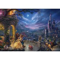 Puzzle Schmidt - Thomas Kinkade: Die Schöne und das Biest, Tanz im Mondlicht, 1000 Teile