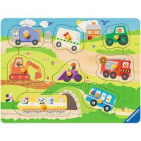 Ravensburger Holzpuzzle - Fahrzeuge, 8 Teile