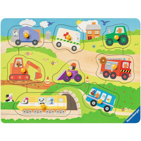 Ravensburger Holzpuzzle - Fahrzeuge, 8 Teile