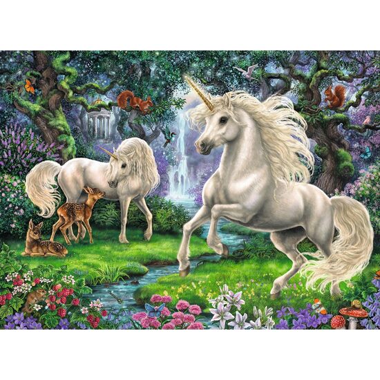 Puzzle Ravensburger - Mystische Einhörner, 200 Teile