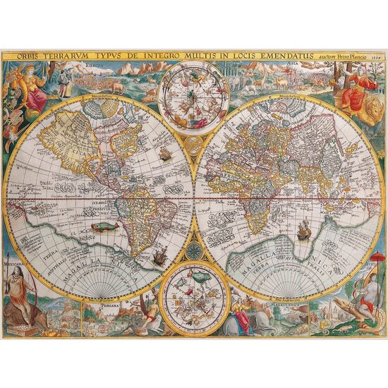 Puzzle Ravensburger - Mapa histórico, 1500 piezas