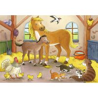 Ravensburger Puzzle - Tierfamilien, 2x12 Teile