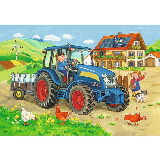 Puzzle Ravensburger - Cantiere, 2x12 pezzi
