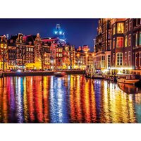 Puzzle Clementoni - Amsterdam by Night, 500 pezzi