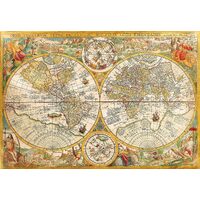Puzzle Clementoni - Mappamondo Antico, 2000 pezzi