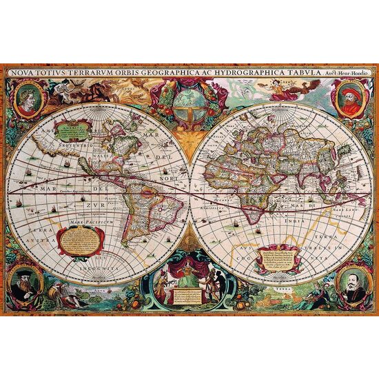 Puzzle Eurographics - Carte du monde antique, 2000 pièces