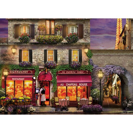 Puzzle Eurographics - David Mc Lean: Restaurant au Chapeau Rouge, 1000 pezzi