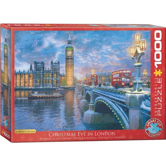 Puzzle Eurographics - Dominic Davison: Heiligabend in London, 1000 Teile