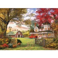 Puzzle Eurographics - Dominic Davison : Vieille ferme de citrouilles, 1000 pièces