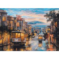 Puzzle Eurographics - Eugeny Lushpin: San Francisco, Cable Car Heaven, 1000 Teile