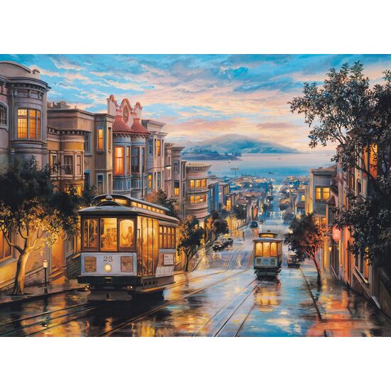 Puzzle Eurographics - Eugeny Lushpin: San Francisco, Cable Car Heaven, 1000 Teile