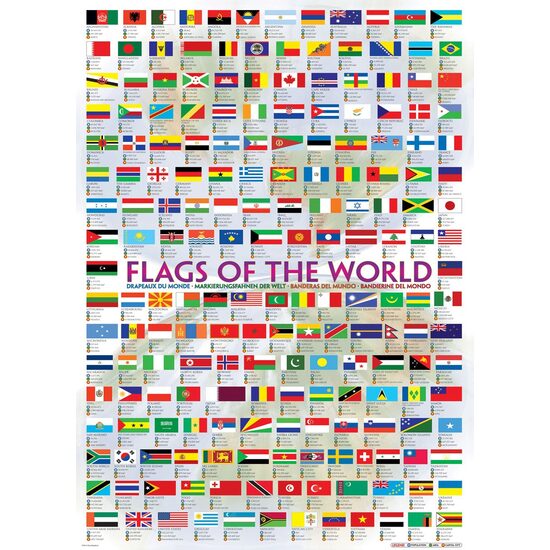 Puzzle Eurographics - Drapeaux du monde, 1000 pièces