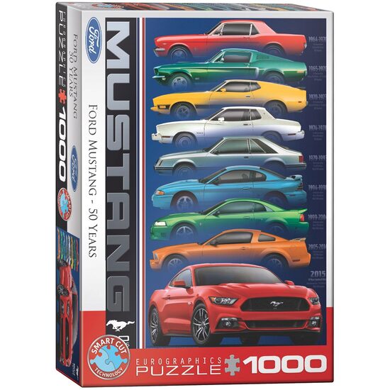 Puzzle Eurographics - Ford Mustang 50e anniversaire, 1000 pièces