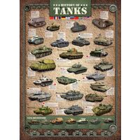 Puzzle Eurographics - Geschichte der Panzer, 1000 Teile