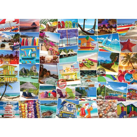 Puzzle Eurographics - Plages Globetrotter, 1000 pièces