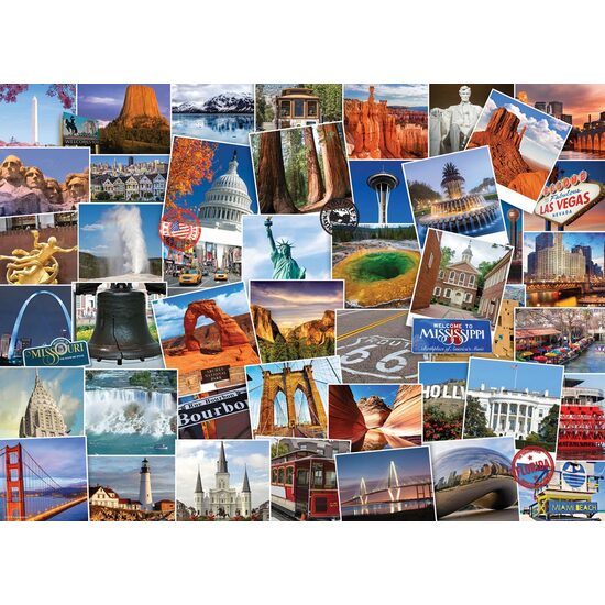 Puzzle Eurographics - Globetrotter USA, 1000 pièces