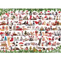 Puzzle Eurographics - Feiertagskatzen, 1000 Teile