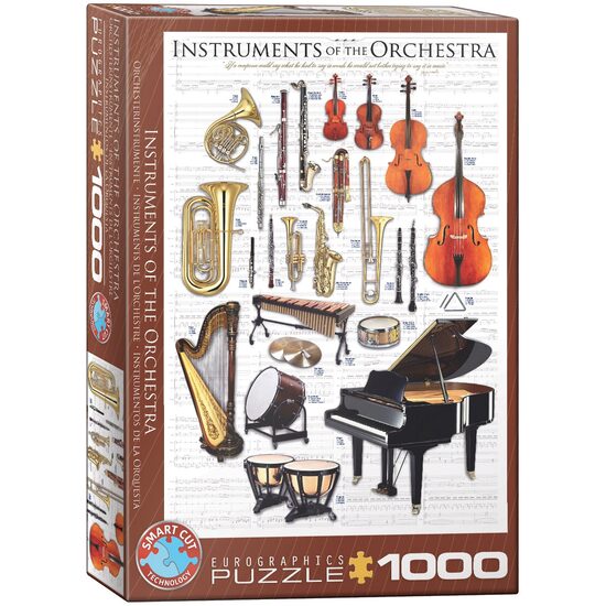 Puzzle Eurographics - Instrumente des Orchesters, 1000 Teile
