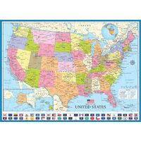 Puzzle Eurographics - Karte der USA, 1000 Teile