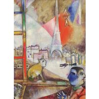 Puzzle Eurographics - Marc Chagall: Paris durch das Fenster (Detail), 1000 Teile (6000-0853)
