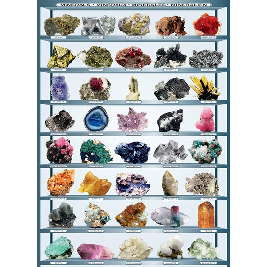 Puzzle Eurographics - Mineralien der Welt, 1000 Teile