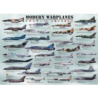 Puzzle Eurographics - Moderne Kampfflugzeuge, 1000 Teile