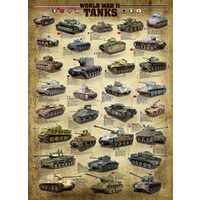 Puzzle Eurographics - Panzer des zweiten Weltkriegs, 1000 Teile