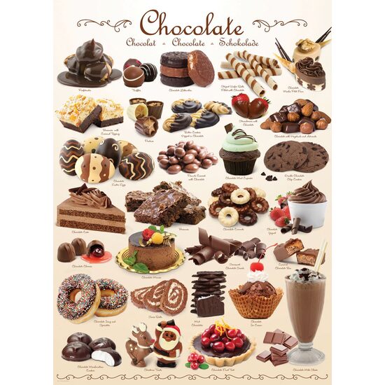 Puzzle Eurographics - Sweet Line - Schokolade, 1000 Teile