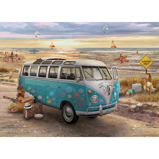 Puzzle Eurographics - Der Love & Hope VW Bus, 1000 Teile