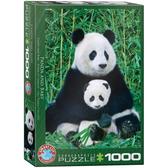 Puzzle Eurographics - Die Panda-Familie, 1000 Teile