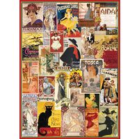 Puzzle Eurographics - Theater- und Opern-Vintage-Poster, 1000 Teile