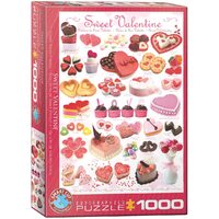 Puzzle Eurographics - Valentinstag Sussigkeiten, 1000 Teile