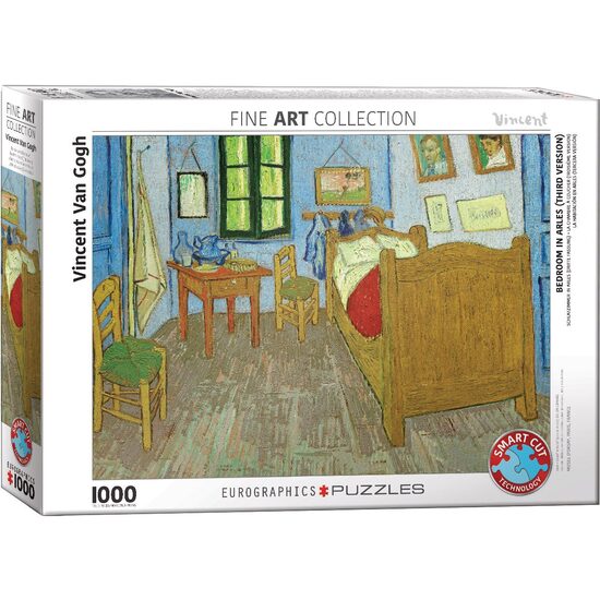 Puzzle Eurographics - Vincent Van Gogh: Das Schlafzimmer von van Gogh, 1000 Teile