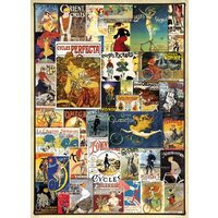 Puzzle Eurographics - Vintage Fahrradposter, 1000 Teile