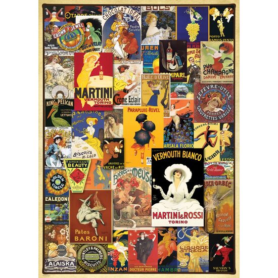 Puzzle Eurographics - Vintage Poster, 1000 Teile