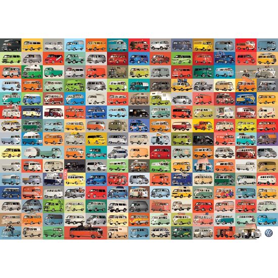 Puzzle Eurographics - Volkswagen Groovy Bus, 1000 Teile