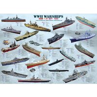 Puzzle Eurographics - Kriegsschiffe des Zweiten Weltkriegs, 1000 Teile