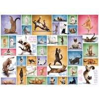 Puzzle Eurographics - Yoga Cats, 1000 Teile