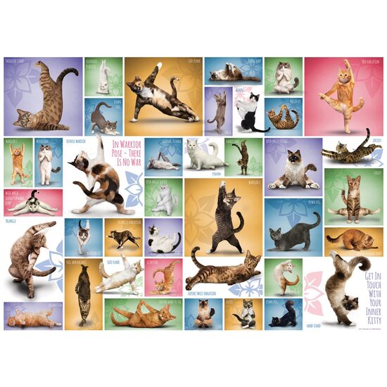 Puzzle Eurographics - Gatti Yoga, 1000 pezzi