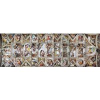 Eurographics panoramische puzzel - Michelangelo Buonarroti: Het plafond van de Sixtijnse Kapel, 1000 stukjes