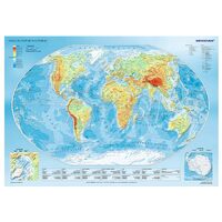 Puzzle Trefl - Mappa Fisica del Mondo, 1000 pezzi