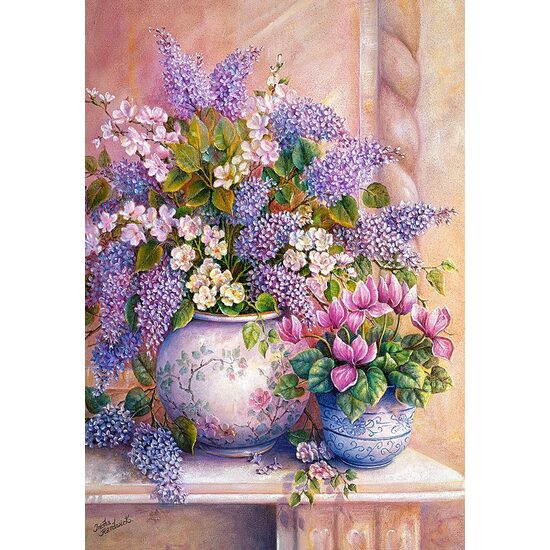 Puzzle Castorland - Fleurs Lilas, 1500 pièces