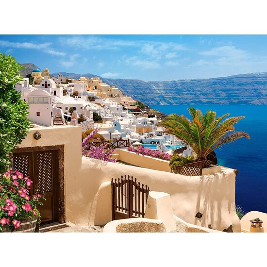 Puzzle Castorland - Santorini, Griechenland, 2000 Teile