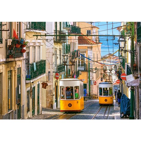 Puzzle Castorland - Tram di Lisbona Portogallo, 1000 pezzi