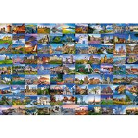 Puzzle Ravensburger - 99 schöne Orte in Europa, 3000 Teile
