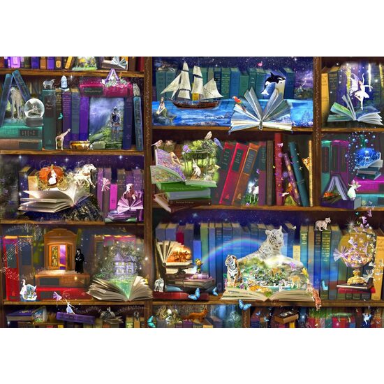 Puzzle Bluebird - Aventuras en la biblioteca en lectura, 3000 piezas