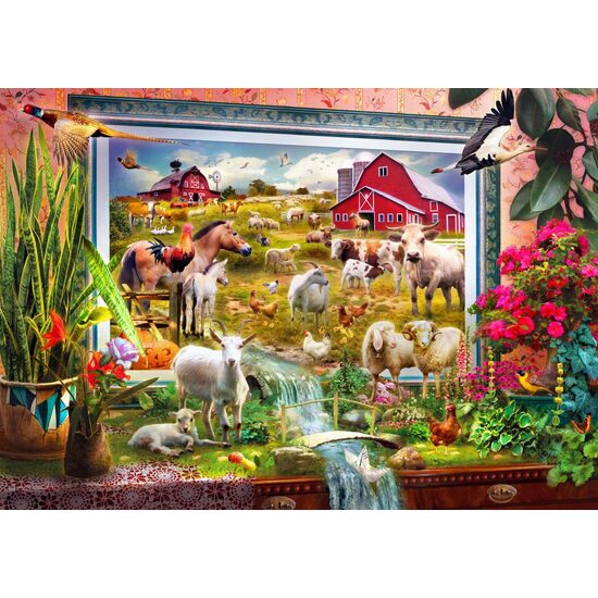 Puzzle Bluebird - Magic Farm Painting, 1000 pieces