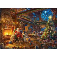 Puzzle Schmidt - Thomas Kinkade: Weihnachtsmann und seine Elfen, limitierte Auflage, 1000 Teile