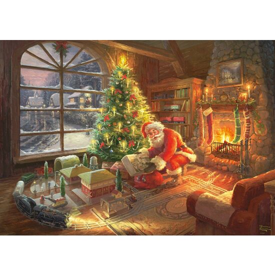 Puzzle Schmidt - Thomas Kinkade: Santa Claus Is Here!, Limitierte Auflage, 1000 Teile